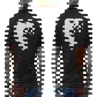 リス どんぐり 森 動物好き ハートツリー シマリス ナッツ メンズTシャツ バックプリント - Kawaiitshirt