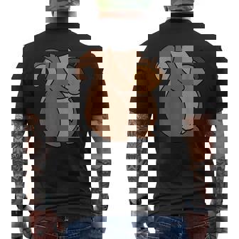 リスのコスチューム ラストミニッツのコスチューム リス メンズTシャツ バックプリント - Kawaiitshirt