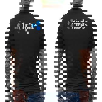 リップルロゴ クリプトxrpコイン 暗号通貨 メンズTシャツ バックプリント - Kawaiitshirt