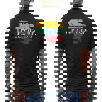 リトアニア国旗 Lietuva アンティーク調 メンズ レディース キッズ メンズTシャツ バックプリント - Kawaiitshirt