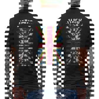 リバプール ギフト リバプール イングランド グレートブリテン メンズTシャツ バックプリント - Kawaiitshirt