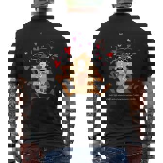 ルーニー・テューンズ タズ スピニング ハート 楽しい メンズTシャツ バックプリント - Kawaiitshirt