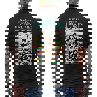 ルーヴル美術館 アールデコ モナリザ メンズTシャツ バックプリント - Kawaiitshirt