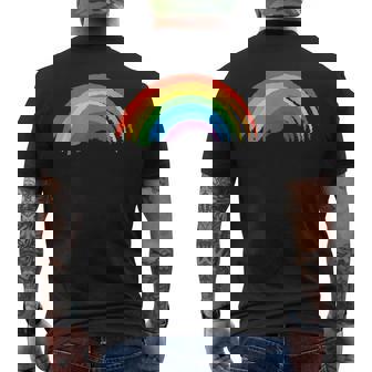 レインボーデザイン レインボー メンズTシャツ バックプリント - Kawaiitshirt