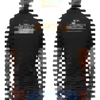 レオナルド・ダ・ヴィンチによる最後の晩餐ルネッサンスの絵画 メンズTシャツ バックプリント - Kawaiitshirt