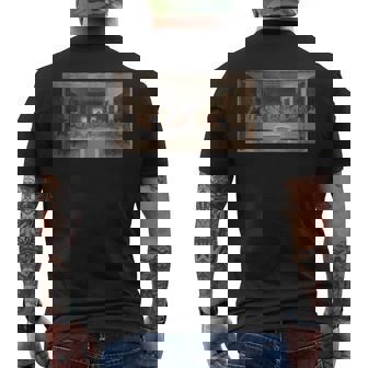 レオナルド・ダ・ヴィンチ作 最後の晩餐L'ultima Cena メンズTシャツ バックプリント - Kawaiitshirt