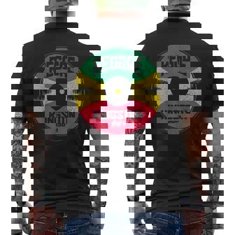 レゲエ ミュージック ビニールレコード キングストン ジャマイカ ヴィンテージ ジャマイカ メンズTシャツ バックプリント - Kawaiitshirt