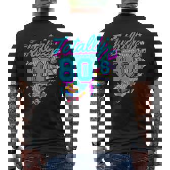 レトロ 1980年代 カラフル 80年代 面白い 80 レイブ テーマ パーティー メンズTシャツ バックプリント - Kawaiitshirt