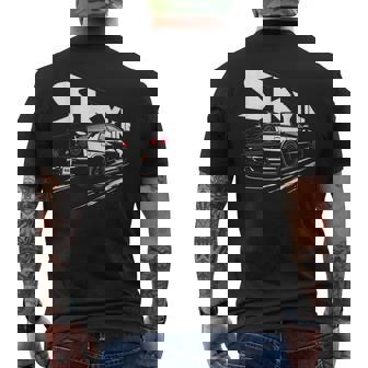 レトロ Jdm 日本語 ドリフト レーシング チューニング カー レジェンド スカイラインr34 メンズTシャツ バックプリント - Kawaiitshirt