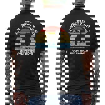 レトロ ケアンテリア 犬 メンズTシャツ バックプリント - Kawaiitshirt