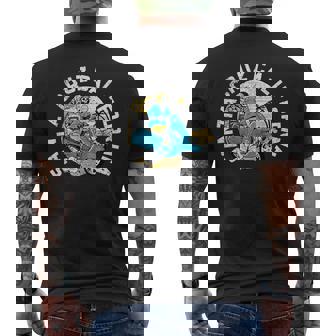 レトロ スケルトン ビーチ サンタクルーズ メンズTシャツ バックプリント - Kawaiitshirt