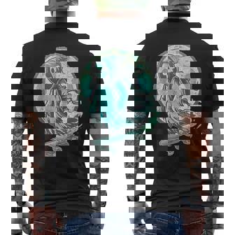 レトロ スケーター オバケ スカル スケートボード ハロウィン 不気味 スケルトン 骸骨 面白い ギフト ストリート メンズTシャツ バックプリント - Kawaiitshirt