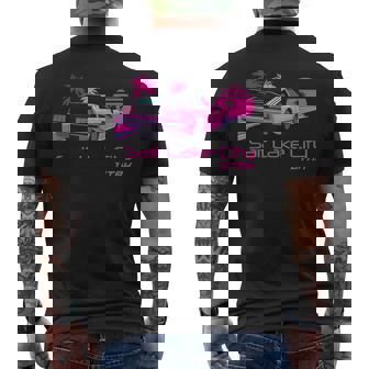 レトロ ソルトレイクシティ ユタ メンズTシャツ バックプリント - Kawaiitshirt