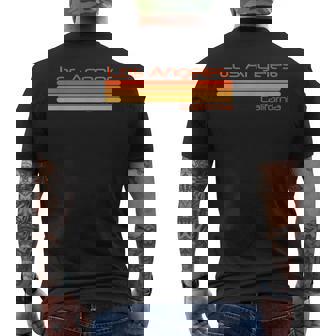 レトロ ロサンゼルス カリフォルニア メンズTシャツ バックプリント - Kawaiitshirt