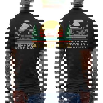 レトロ ワイナー 犬 パパ ギフト ヴィンテージ 犬 ダックスフンド ダックスフンド ダックス ドクシー メンズTシャツ バックプリント - Kawaiitshirt