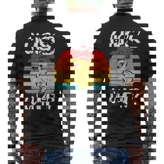 レトロ ヴィンテージ Guess What チキンバット メンズTシャツ バックプリント - Kawaiitshirt