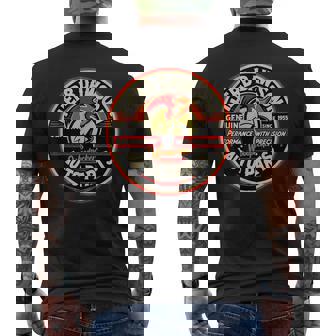 レトロ ヴィンテージ ハーブ ドーソン クレイ スミス カム スタイル ガソリンスタンド メンズTシャツ バックプリント - Kawaiitshirt