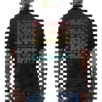 レトロ ヴィンテージ ホークス メンズTシャツ バックプリント - Kawaiitshirt