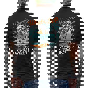 レトロup スタンドアップパドルボード スケルトンup ビーチとは メンズTシャツ バックプリント - Kawaiitshirt