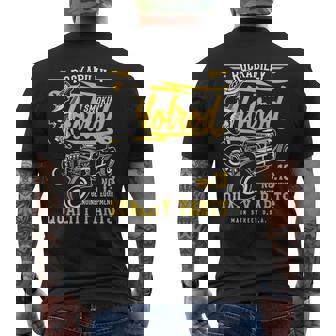 レトロなヴィンテージスタイルのホットロッドデザイン。 メンズTシャツ バックプリント - Kawaiitshirt