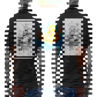 レトロアヒル メンズTシャツ バックプリント - Kawaiitshirt