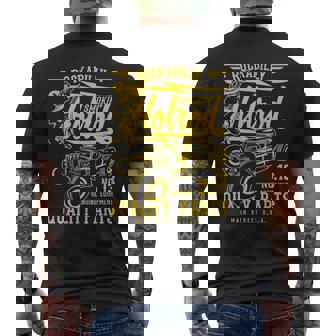 レトロヴィンテージスタイルのホットロッドロカビリーアンティーク調デザイン。 メンズTシャツ バックプリント - Kawaiitshirt