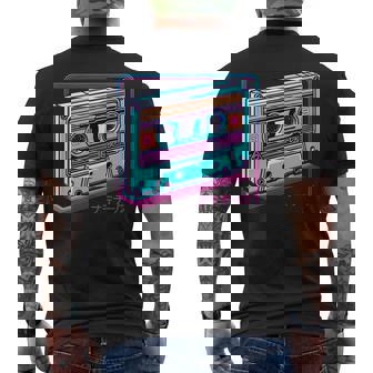 レトロヴェイパーウェイブカセット ロフィ アニメ 日本の美学 メンズTシャツ バックプリント - Kawaiitshirt