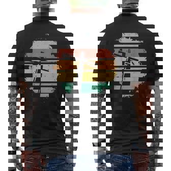 レトロ・ヴィンテージ・クロスデザイン・ジーザス メンズTシャツ バックプリント - Kawaiitshirt