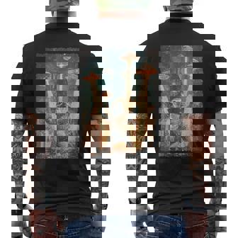 レトロ日本アニメ怪獣モンスターナマケモノセルフィー東京ufo メンズTシャツ バックプリント - Kawaiitshirt