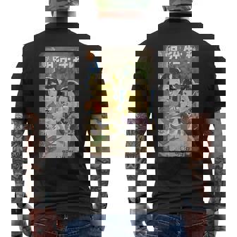 レトロ風和風デザイン メンズTシャツ バックプリント - Kawaiitshirt