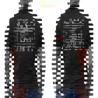 レベル 3 コンプリート 3 Year 3Rd Wedding Anniversary For Him Her メンズTシャツ バックプリント - Kawaiitshirt