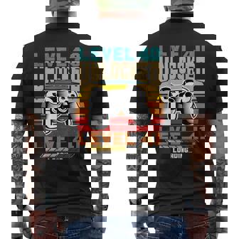 レベル40 アンロック レベル41 ロード中 40歳の誕生日 メンズTシャツ バックプリント - Kawaiitshirt