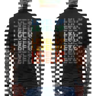 レベルアップ ビデオゲーム ゲーム レトロ ゲーマー メンズTシャツ バックプリント - Kawaiitshirt