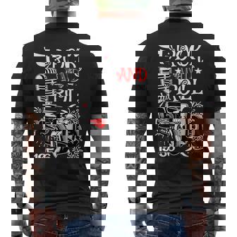 ロカビリー ヴィンテージ 50年代 Music Doo Wop レトロ ロックンロール メンズTシャツ バックプリント - Kawaiitshirt