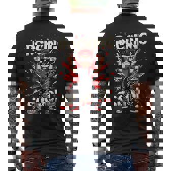 ロッキング・100デイズ・オブ・スクール・ファニー・ギター・キッズ メンズTシャツ バックプリント - Kawaiitshirt