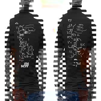 ロディ（コミックアートwh） メンズTシャツ バックプリント - Kawaiitshirt