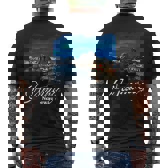 ロフォーテン諸島 ノルウェー お土産ハムノイ メンズTシャツ バックプリント - Kawaiitshirt