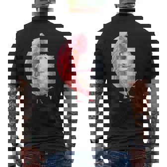 ロマンチック ピンク まぐろ 寿司 ハグ&キス 日本食通 メンズTシャツ バックプリント - Kawaiitshirt