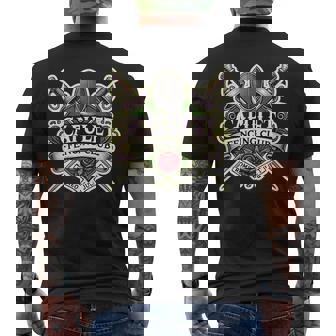 ロミオ&ジュリエット キャピュレット フェンシングクラブ シアター ミュージカル メンズTシャツ バックプリント - Kawaiitshirt