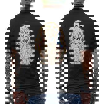 ロングヘア ダックスフンド ギフト かわいい ソーセージ 犬 レディース メンズ メンズTシャツ バックプリント - Kawaiitshirt