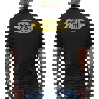 ロングボード サーフボード ヴィンテージ レトロ フィッシュタイプ メンズTシャツ バックプリント - Kawaiitshirt