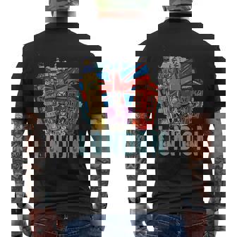 ロンドン お土産 ビッグベン ロンドン グレートブリテン イギリス メンズTシャツ バックプリント - Kawaiitshirt