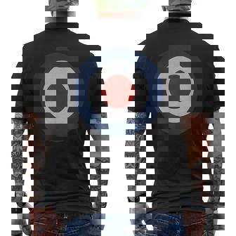 ロンドン イギリス ロック パンク モッズ ターゲット メンズ ミリタリー 空軍 かっこいい アーミー Army Uk メンズTシャツ バックプリント - Kawaiitshirt