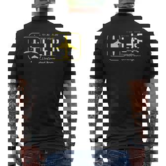 ロンドンヒースロー国際空港 メンズTシャツ バックプリント - Kawaiitshirt