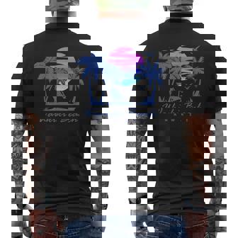 ワイキキ ビーチ ハワイ レトロ ヴィンテージ サンセット ファミリー バケーション メンズTシャツ バックプリント - Kawaiitshirt