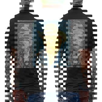 ヴァンゴッホ自画像＃3芸術家のための芸術 メンズTシャツ バックプリント - Kawaiitshirt