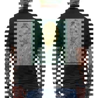 ヴァンゴッホ自画像＃4芸術家のための芸術 メンズTシャツ バックプリント - Kawaiitshirt