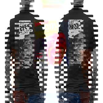 ヴァンパイア ハロウィン ホラー ヴィンテージ ドラキュラ コミックブック レトロ メンズTシャツ バックプリント - Kawaiitshirt