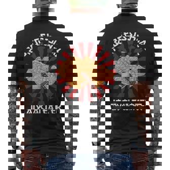 ヴィンテージ たい焼き プロ仕様 たい焼き喰い 和風 メンズTシャツ バックプリント - Kawaiitshirt