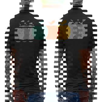 ヴィンテージ りんご フルーツ りんご デザイン メンズTシャツ バックプリント - Kawaiitshirt